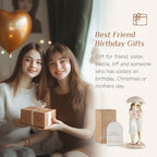 Storieme Best Friend Birthday Gifts for Women - Friendship Christmas & Birthday Gift for Bestie BFF - Resin Sister Figurines