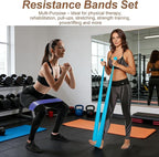 Balance Board, Premium Cork 4-in-1 Foot & Ankle Strengthener Kit, Balance Trainer with Massage Roller & Ball, Resistance Bands for Enhance Mobility, Improve Foot Function, Prevent Falls