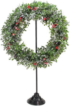 Northlight Decorative Black Metal Christmas Wreath Stand, 30", Multi