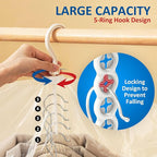 Hanging Vacuum Storage Bags, 6 Pack Hanging Storage Bags for Clothes With Electric Pump, Vacuum Sealed for Suits, Dress, Jackets (3 Long, 3 Short)