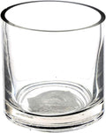 WGV Cylinder Vase, 3" W x 3" H, Clear Skinny Narrow Glass Candle Holder Bud Floral Container Planter Terrarium for Wedding Party Flowers Centerpieces Home Office Decor, 1 Piece