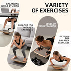 Juoe Balance Board Wobble Board for Adults and Kids - Anti-Slip 350LBS Balance Board for Physical Therapy,Balance Training,Posture Correction,Standing Desk Core Strength Wooden Balance Rocker Board