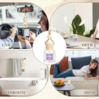 AROIC Car Air Freshener, 18 Pack Long Lasting Hanging Car Air Freshener Diffuser Set for Women & Men, 6 Scents Essential Oil Vehicle Aroma Fragrance Valentines Day Gift (8ml Each)