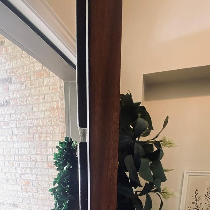 Haute Decor Dual-Sided Wreath Hanger (Glimmering Silver) - Hang Decorations on Both Sides of Your Door - Holds Even Heavy Decorations up to 20 pounds