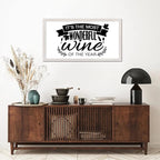Family Quote 12x22in Wood Sign with Inspirational Quotes Its the Most Wonderful Wine of the Year White Frame Wooden Plaque Housewarming Gift for Cottage Front Door Farmhouse Porch Wall Decor