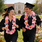 Leis for Graduation 2026, Artificial Flower Wreath with Cards Graduation Lays Gifts, Congrats Grad for High School