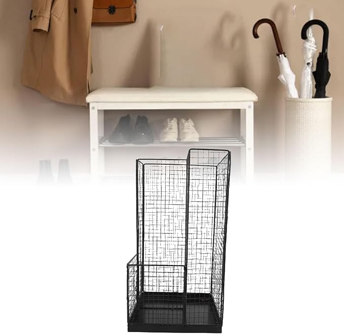 Umbrella Storage Stand, Anti-Rust Umbrella Stand, Compact Multifunctional Stylish Front Door Umbrella Holder