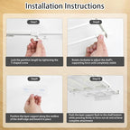 5 Pcs Closet Tension Shelf Rod Expandable Adjustable 10.83-18.3 inch Shelf Locker, Wardrobe Storage Organizer, Cabinet Layered Divider Separator, for Cabinet Kitchen Bathroom