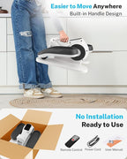 Gonex Under Desk Elliptical Exercise Machine Electric Sitting Seated Leg Pedal Exerciser with Resistance for Seniors Elderly Home 3 in 1 Mini Equipment with Remote 10 Manual Resistance 10 Auto Speeds