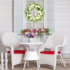 WreathDream Artificial Spring Wreaths for Front Door 22 inch Peony Wreath Summer Wreath with Peony Flower,Hydrangeas, Daisy for Front Door Indoor Outdoor Wedding Home Wall Window Festival Decoration