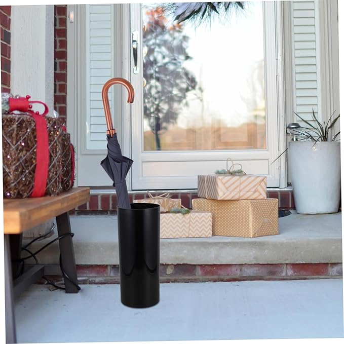 Round Umbrella Stand Rack 13.76 Inch Tall Umbrella Holder for Entryway Freestanding Canes Holder for Home and Office