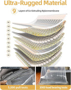 Vacuum Storage Bags for moving, Vacuum Seal Bags for Memory Foam, Latex, Clothing & Bedding, Space Saver Bags (10 Small)