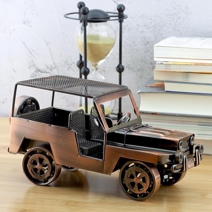 Classic Car Gifts for Men & Women, Handmade Metal Collectible Car for Adults, Vintage Vehicle Decor for Home, Office, Man Cave, Garage
