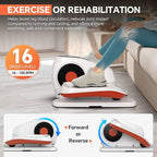 Electric Under Desk Elliptical Machine, 2026 Upgraded Seated Pedal Exerciser Pro with 16 Speeds Whisper Quiet Leg Exerciser for Seniors & Office