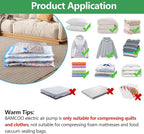 Electric Pump for Vacuum Storage Bags, Travel Vacuum Pump for Various Vacuum Seal Bags Portable Vacpack Air Pump for Compression Clothing Blanket Luggage Green (Storage Bag Not Included)