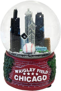 Wrigley Field Snow Globe - 60 mm diam., Classic Style, Multicolored Resin Snow Globe, High Detail Chicago Skyline with Baseball