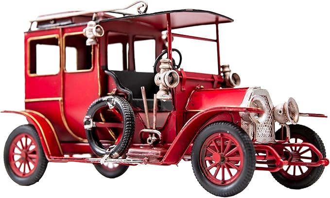 Iron Classic Car Model Collectible Truck, Metal Vintage Rustic Farmhouse Table Top Decor