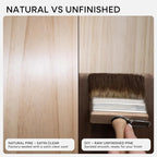 Homeforia 20 inch Natural Floating Shelf, High End Solid Real Wood 20inch Small Floating Shelves for Wall Mounted, Natural Wooden Floating Shelves, Heavy Duty Bracket, 20 X 6.5 X 1.75 in, Set of 4
