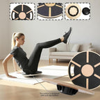 Wobble Board,360 Degree Rotation Balance Board Adults | Non-slip Wood Trainer for Enhances Stability Training Fitness Ankle Calf Waist Full Body Exercises Planks