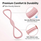 Resistance Bands, Figure 8 Resistance Bands for Women Men, 8 Shaped Resistance Rubber Band for Arms, Back, Shoulder Stretch with Handles, Not Break, Portable