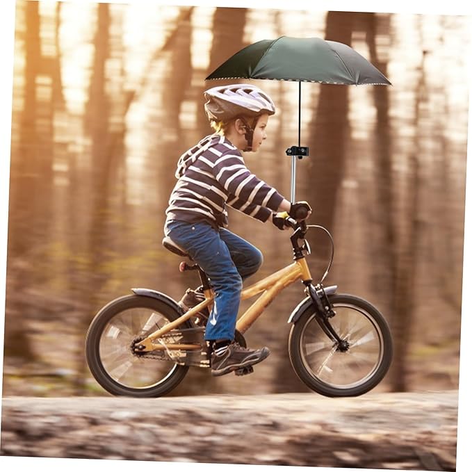 KESYOO 1 PC Umbrella Stand for Bikes and Wheelchairs Durable Umbrella Holder Clamps Black