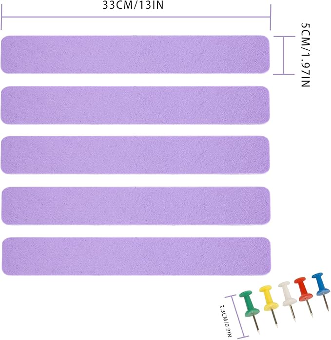 Bulletin Board Cork Board Cork Boards for Walls Cork Board for Office Pin Board Bulletin Boards for Walls (Light Purple)