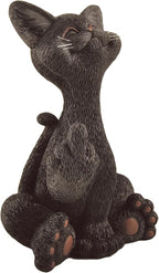 JFSM INC. Catitude Whimsical Smiling Cat Raising Middle Finger Figurine - Hilarious Get Ready for Laughs - Stress Relief - Gifts for Cat Lovers,