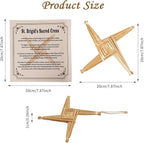 Brilucky Traditional St. Brigid's Wall Cross, Celtic Cross Imbolc Decor, Irish Blessing Wall Decor, 8 Inch