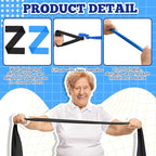 2 Pcs Resistance Band with Handles Chair Exercise Equipment for Seniors Physical Therapy Band Gifts for Elderly Women Rehab, Physical, Grandma, Grandpa