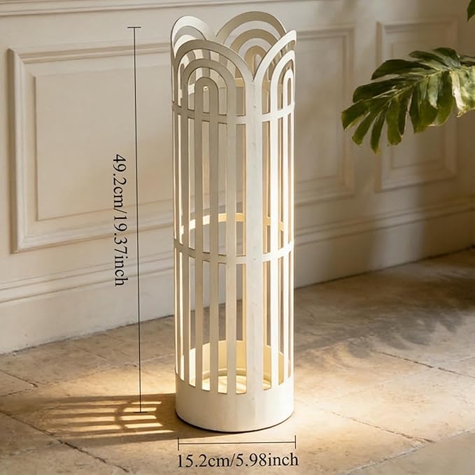 Fenteer Umbrella Holder Umbrella Stand Convenient Multifunction Round Portable Organizer Container Bucket for Home Indoor Hotel Entry