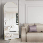Full Length Mirror 71"x25" Arch Mirror Floor Mirror with Stand Wall Mirror Gold Arched Full Body Mirror Standing Hanging or Leaning Against Wall Bedroom Mirrors for Entry, Living Room