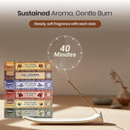 Tulasi Nag Champa Incense Sticks Gift Pack of 6, Hand Rolled Fragrance Incense Sticks for Aromatherapy, Relaxing, Yoga, Meditation, Prayer, Agarbatti Stick with Natural Oils, (15gm x 6)