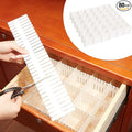 Vesici 80 Pcs Drawer Dividers Adjustable Plastic Organizer DIY Separators Storage Dividers for Socks, Underwear, Makeup, Tidy Kitchen, Bedroom, Dresser(White)