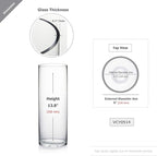 WGV Cylinder Vase, Diameter 5", Height 14", Clear Glass Floral Planter Container, Tall Centerpiece Arrangement for Wedding Party Event Home Office Decor, 1 Piece