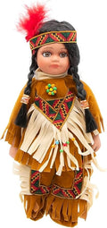 Native American Doll Magena 10-Inch Porcelain Doll