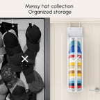 Hat Rack for Door and Closet – Large Capacity Hanging Hat Rack Organizer Holds 30-35 Caps, Over the Door Hat Storage Organizer for Bedroom, Entrance or Dorm, 2 Pack, White