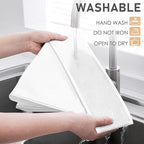 Criusia 3 Pack Sock Underwear Drawer Organizer Dividers, 64 Cell Fabric Foldable Cabinet Closet Organizers and Storage Boxes for Storing Socks, Panties, Ties (16+24+24 Cell, White)