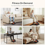 NEWBULIG Under Desk Elliptical Machine, Ellipse Leg Exerciser As Seen On TV with Remote Control, 12 Adjustable Speeds