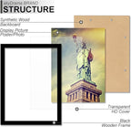 100% Solid Wood 16x22 Picture Frame Set of 2, Black Frame for 16 x 22 Inch Picture Poster Photo, Light Weight 16 by 22 HQ Matte Black Frame for Wall - 2 Pack/Black/16 x22