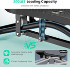 Balance Board with Resistance Bands, 300LBS Ski Balancing Machine Exercise Equipment LCD Monitor for Cardio, Home Ski Simulator Trainer for Full Body Workout