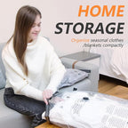 Fast-Charging Wireless Pump and 8 Pack Vacuum Compression Storage Bags,Multi-Size Combo 70% Space Saving for Clothing, Bedding & Seasonal Storage & Space Saver for Luggage
