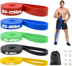 Resistance Bands, Pull Up Bands, Exercise Workout Bands for Working Out, Pull Up Assistance Bands Set for Men & Women, Body Stretching, Physical Therapy, Muscle Training