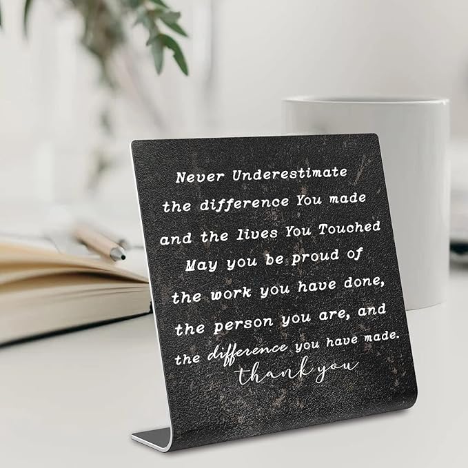 Thank You Gifts for Women Coworker, Retired Gifts Goodbye Coworkers Leaving New Job Gifts Office for Coworkers, Boss, Colleague, Decorations On Shelf Table Desk for Home Office dksg10