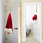 Gold Wreath Hanger, Christmas Decorations Adjustable Wreath Hangers for Front Door Adjustable from 14.9-25 Inches Over The Door Hooks Organizer Larger Hangers Festival Wreaths, Decorations Hook