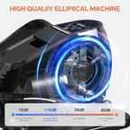 Under Desk Elliptical Machine with Remote Control, 16 Adjustable Speed Electric Ellipse Leg Exerciser Pro As Seen On TV for Senior, Portable Quiet Seated Pedal Exerciser