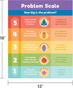 Carson Dellosa 9-Piece Calm Down Corner Posters, 16" x 13" Social Emotional Learning Wall Art for Growth Mindset, Bulletin Board, Circle Time Learning Center, and Classroom Decor