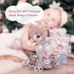 Cinderella Snow Globe for Girls, Music Box for Women with Color Changing LED Lights, Snowglobe Musical Boxes Gifts for Birthday Christmas Mother's Day Valentine's Day