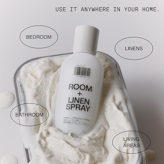 DedCool Room + Linen Spray in 01 Taunt | Natural Fabric Spray | Non-Toxic, Essential Oil Infused | Freshens Home, Bedding, Couch, Closet & Bath | 3.4 fl oz