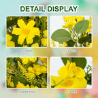 J'FLORU Artificial Large Spring Wreath 28 Inch Summer Wreaths for Front Door Yellow Daisy Wreath for Indoor Outdoor Home Decor and Easter Celebration