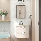 Keonjinn Black Bathroom Mirror for Over Sink 16 x 24 Inch, Small Rectangle Vanity Mirror Metal Framed, Brushed Black Wall Mount Modern Farmhouse Bathroom Mirrors(Horizontal/Vertical)